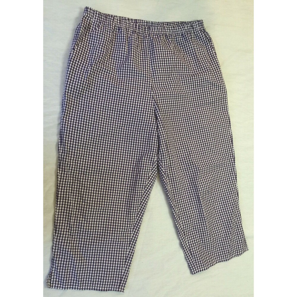 BLAIR WOMENS COTTON CAPRIS PANTS SIZE L